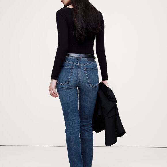 NWT Banana Republic High-Rise Slim Blue Denim Jeans - size 29 - Picture 3 of 11